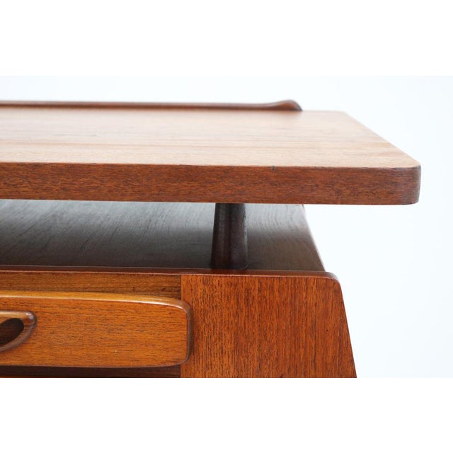 Mid-Century Modern Teak Desk by Louis Van Teeffelen for Webe, 1950 For Sale - Image 6 of 18