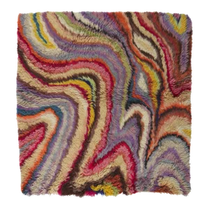 Vintage Swedish Rya Rug - 04'04 X 04'07