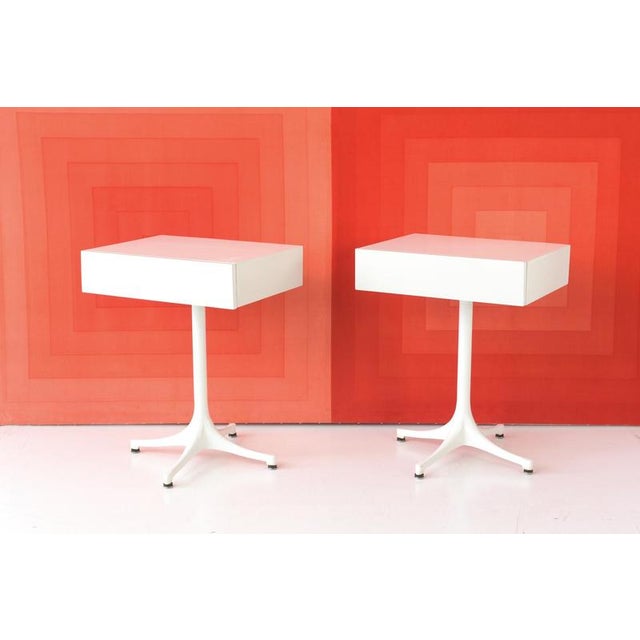 Pedestal End Tables by George Nelson for Vitra / Miller, Germany, 1956, Set of 2 For Sale - Image 11 of 11