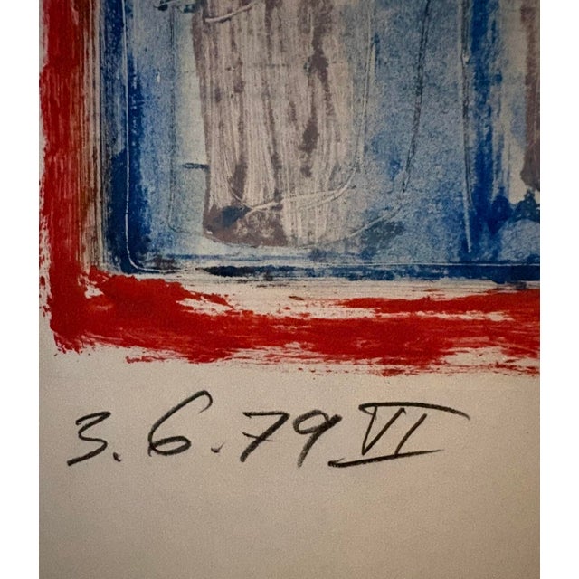 Contemporary Abstract Work on Paper Painting, Signed, Dated 1979 For Sale - Image 4 of 9