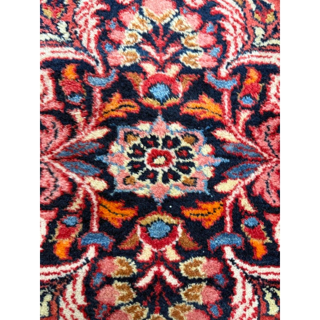 5ft 5in × 6ft 8in 1920's Turkish Hand-Knotted Area Rug For Sale - Image 4 of 12