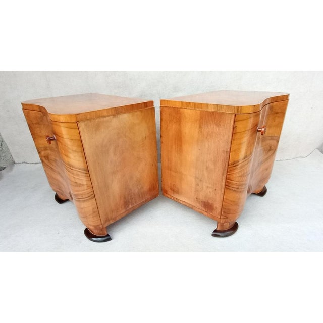Bedside Tables by Jindrich Halabala for Up Závody, 1950s, Set of 2 For Sale - Image 13 of 18