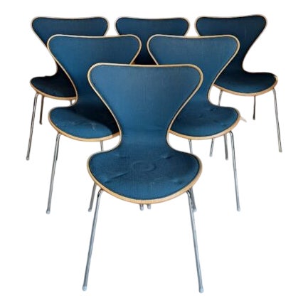 Sjuan Chairs by Arne Jacobsen for Fritz Hansen, Set of 6 For Sale