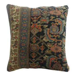 Antique Persian Bidjar Rug Pillow rug no. p3258 For Sale