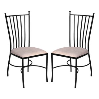 Garden Chair in Wrought Iron. Indoor & Outdoor. Price Per Item ( Only One ) For Sale
