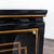 Black Lacquer Chinoiserie Hollywood Regency Credenza With Gold Detailing For Sale In San Francisco - Image 6 of 7