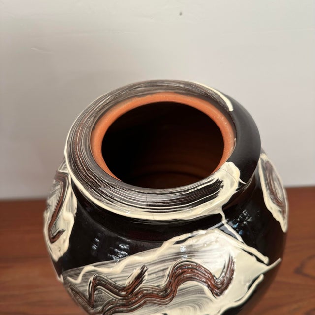 Studio Made Craig Bird Ceramic Vase Urn For Sale - Image 11 of 12