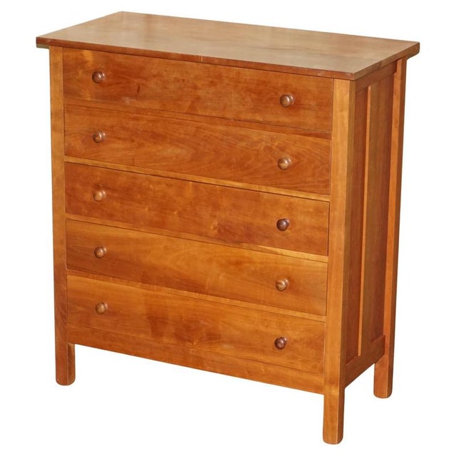 French Cherrywood Chest of 5 Drawers For Sale - Image 15 of 15