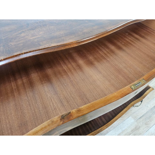 Chippendale Chest of Drawers in Walnut Burl, 1940 For Sale - Image 14 of 18