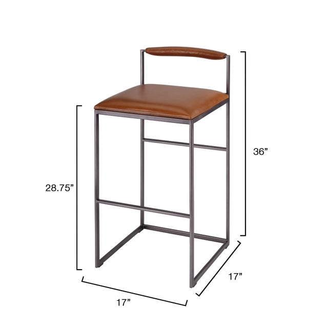 Bradbury Bar Stool, Saddle Leather Contemporary without losing sight of comfort, the clean lines of these effortlessly...