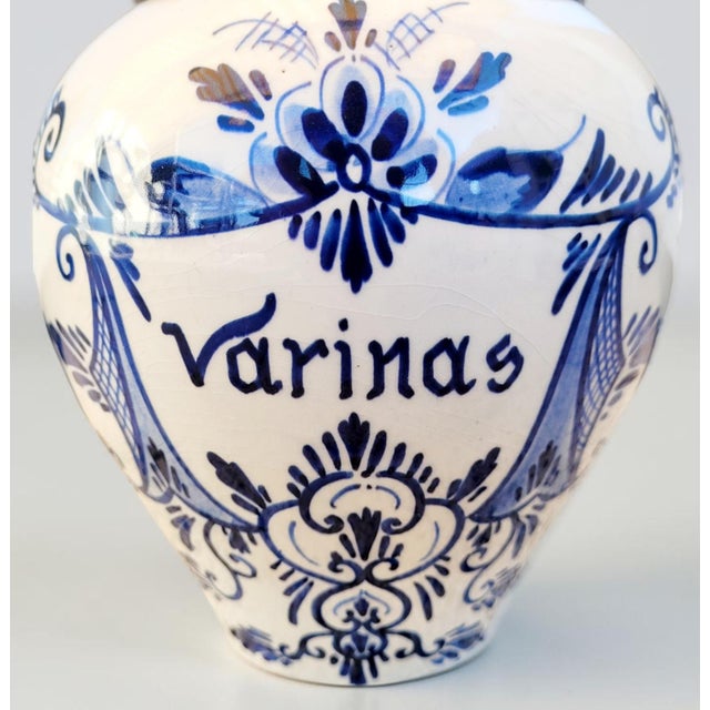 Antique Dutch Delft Blue Tobacco Jar, 1840 For Sale - Image 11 of 15