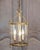 French Charming 20th Century French Brass Lantern with Glass Enclosure For Sale - Image 3 of 11