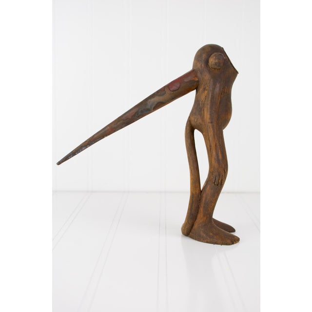 Early 21st Century Postmodern Absctract Sculptural Form - Carved Wood and Copper For Sale - Image 5 of 17