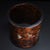 Vintage Chinese Huali Rosewood Brush Pot | Mother-of-Pearl Inlaid Bird & Flower Motif For Sale In Los Angeles - Image 6 of 10