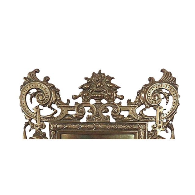 FREE SHIPPING ANYWHERE IN THE CONTINENTAL US! This is a unique antique solid brass photo frame. Late 19th century. Ornate...
