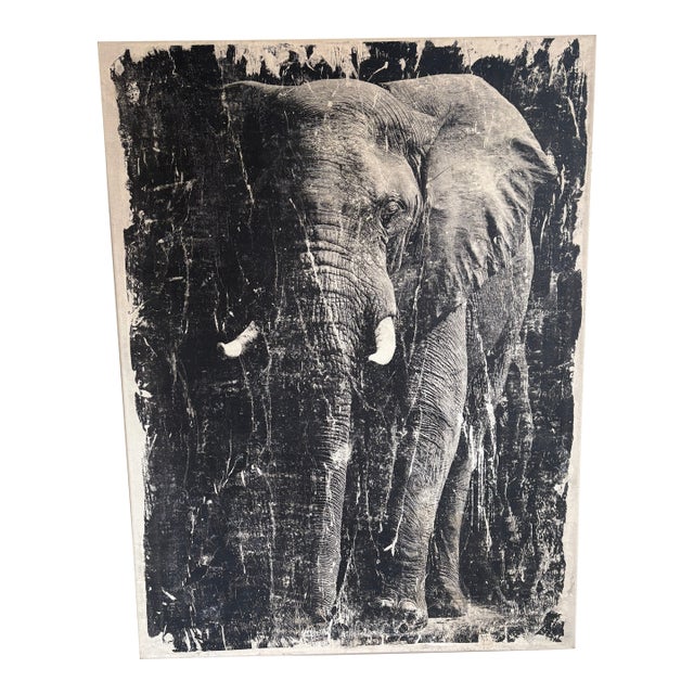 Modern Screen Print - Elephant For Sale