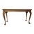 Carved Oak Georgian Chippendale Style Console Table 48" X 17" X 27.5" - Vintage Late 20th Century - American Made For Sale