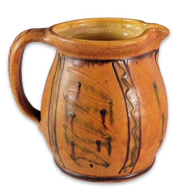 West German Studio Pottery Pitcher Hand Thrown Ceramic Jug 7.25" For Sale - Image 10 of 10