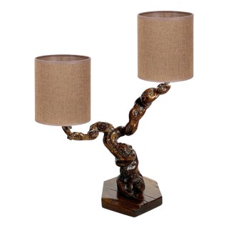 Small Vintage Root Table Lamp, France, 1950 For Sale
