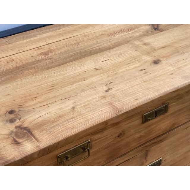 Pine Chest of Six Drawers of Equal Depth For Sale - Image 14 of 15