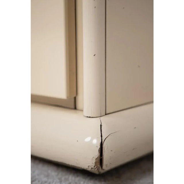 Lacquered Sideboard with Brass Details, 1980s For Sale - Image 9 of 11