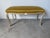 Vintage Karges Louis XV-Style Painted & Gilt Cabriole Leg Upholstered Bench For Sale - Image 10 of 12