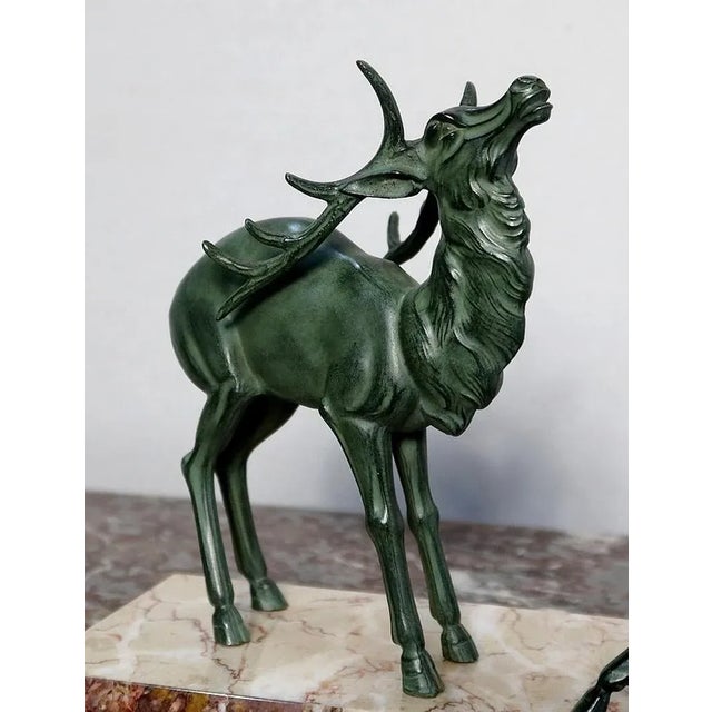 Art Deco Stag & Deer, 20th-Century For Sale - Image 6 of 18