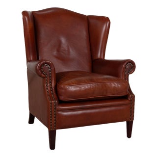 Vintage Chesterfield Cognac Leather Armchair For Sale