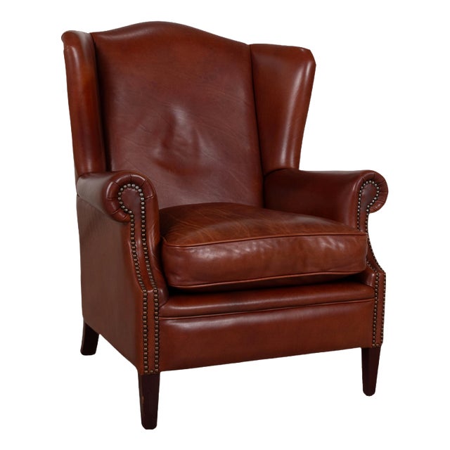 Vintage Chesterfield Cognac Leather Armchair For Sale