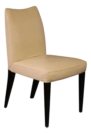 Dakota Jackson Pull Up "Iko" Sculpted Leather Side Chair