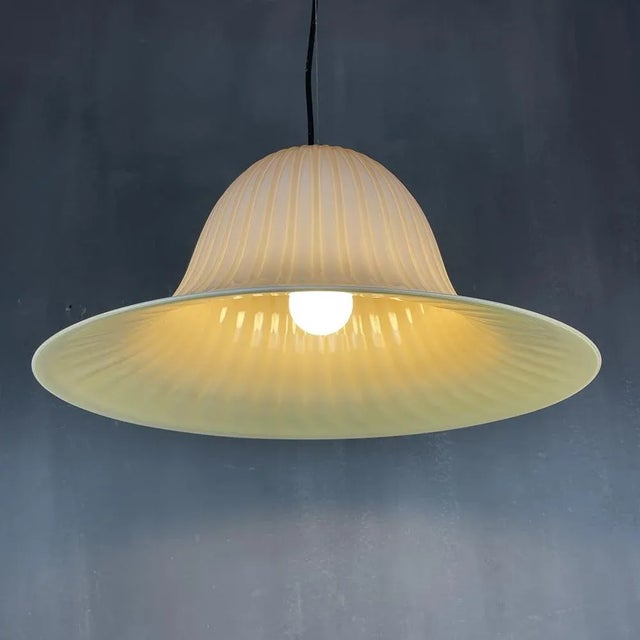 Vintage Murano Glass Tulip Pendant Lamp, Italy, 1970s For Sale - Image 7 of 13