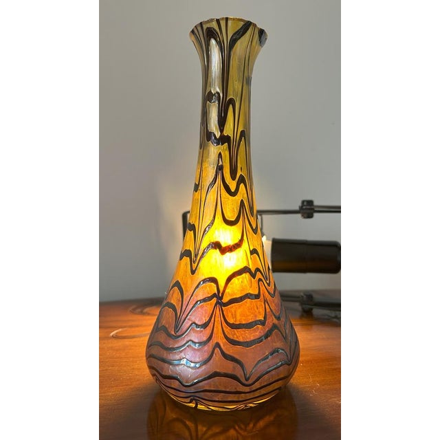 Art Nouveau Glass Vase, 1890s For Sale - Image 4 of 18