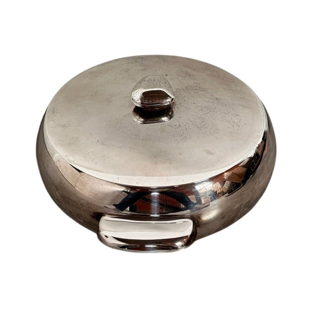 1980s St. James Brazilian Modernist Silver Plate Serving Dish (C. 1980s) For Sale - Image 5 of 15