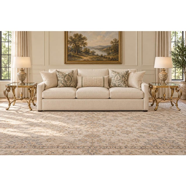 Hollywood Regency Pair of Vintage Hollywood Regency Gold Leaf Beveled Glass End Tables For Sale - Image 3 of 7