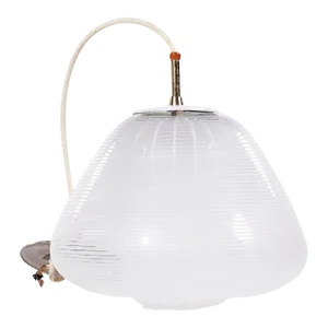 Lightolier Mid Century Glass Pendant Light