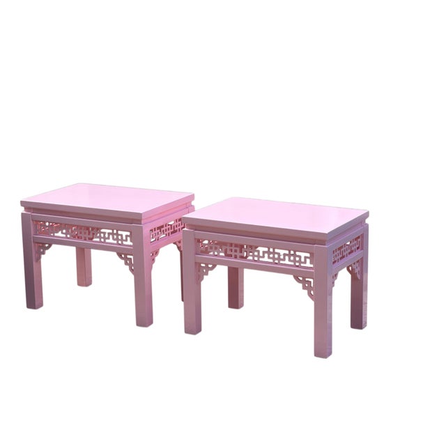 Gordons Inc. 1980’s Pair Chinese Chippendale Fretwork Benches For Sale - Image 4 of 10
