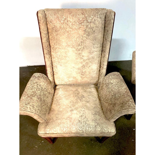 Pair of 1950's Fireside Chairs Attributed to Lorin Jackson Grosfeld House For Sale - Image 9 of 13