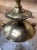 Brass 1950s Hollywood Regency Crackle Glass Globe Brass Table Lamp For Sale - Image 8 of 9