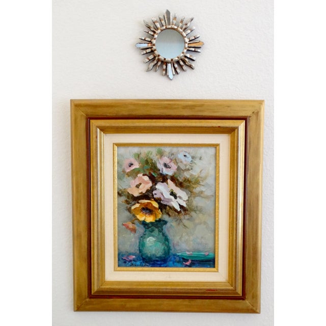 Hollywood Regency Silver Gilt Carved Sunburst Mirror For Sale - Image 10 of 10