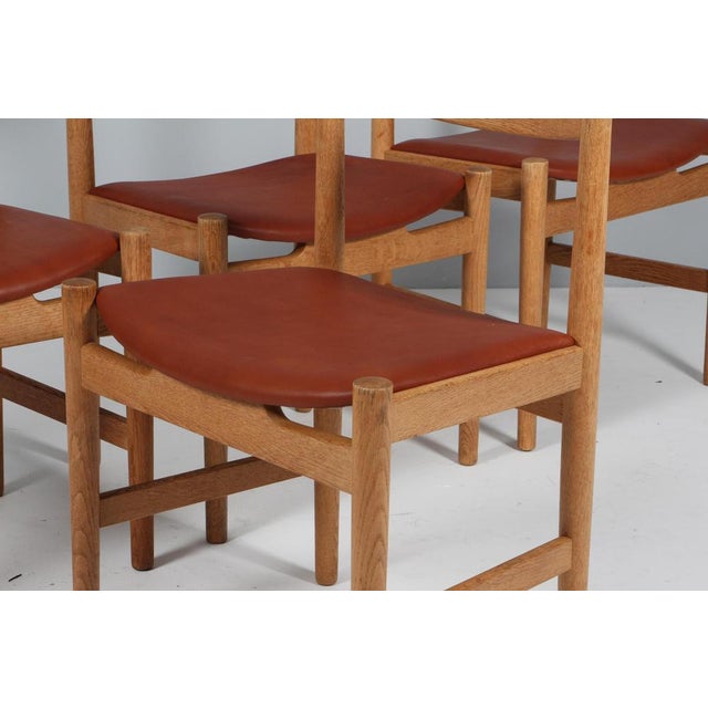 Tan CH36 Dining Chairs in Oak by Hans J. Wegner for Carl Hansen & Søn, 1970s, Set of 4 For Sale - Image 8 of 12