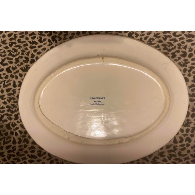 2020s Louisville Stoneware Embossed Running Horse Large Platter For Sale - Image 5 of 8
