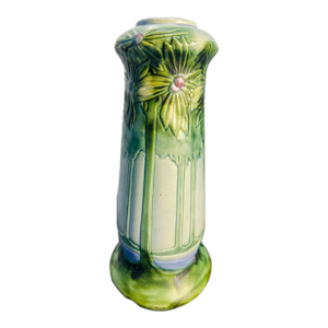 Late 20th Century Roseville Pottery Vista Tall Vase 15" Arts & Crafts Vase