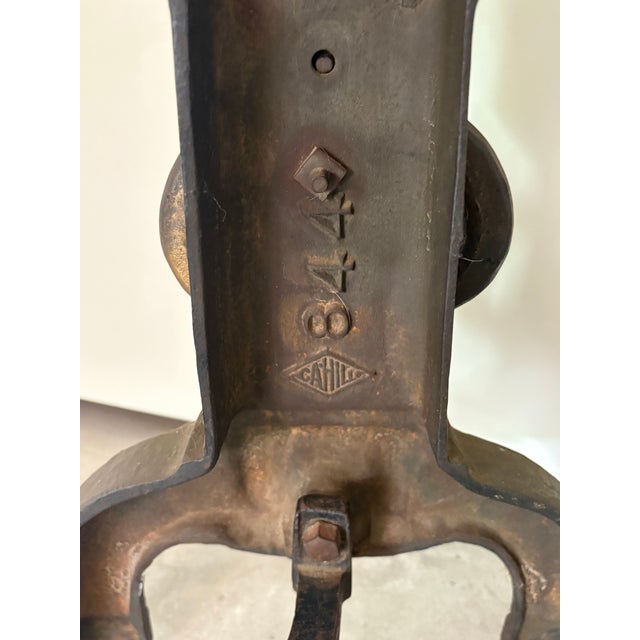 Antique Cahill Gold Bronze Spanish Mission Fireplace Andirons - a Pair For Sale In San Diego - Image 6 of 7