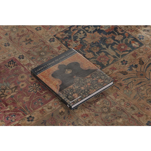 Antique Kashan Silk Rug, Polychromatic Compartment Grid - Rug & Kilim For Sale - Image 10 of 11