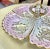 Art Deco Antique Pink and Gold Porcelain Divided Server Dish Platter For Sale - Image 3 of 9