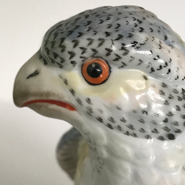Mottahedeh Hand Painted Falcon on Pillow Made in Italy For Sale - Image 11 of 13