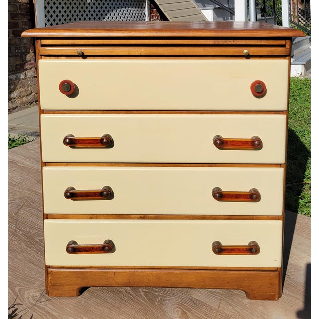 1940s Maple 4-Drawer Nightstand by Templeton Furniture For Sale - Image 4 of 10
