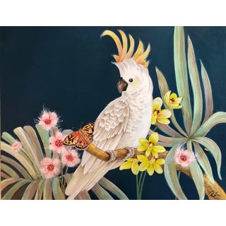 Allison Cosmos "Cockatoo Party" Painting For Sale