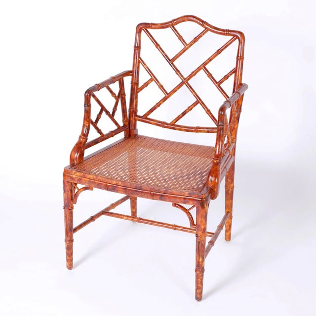 Chinese Chippendale Armchairs - Set of 4 For Sale - Image 10 of 11