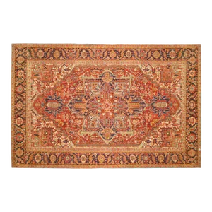 Antique Persian Decorative Oriental Heriz Rug in Room Size